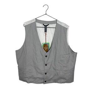 Houston White Gray Houndstooth Suit Vest